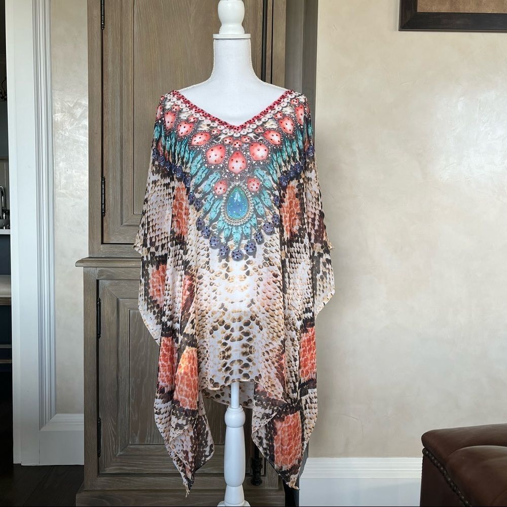 Ranee’s Designer Kaftan size XL NWOT swimwear coverup